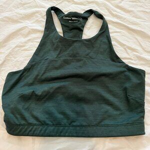 Outdoor Voices Move Free Green Workout Crop Top/Bra (Size M)